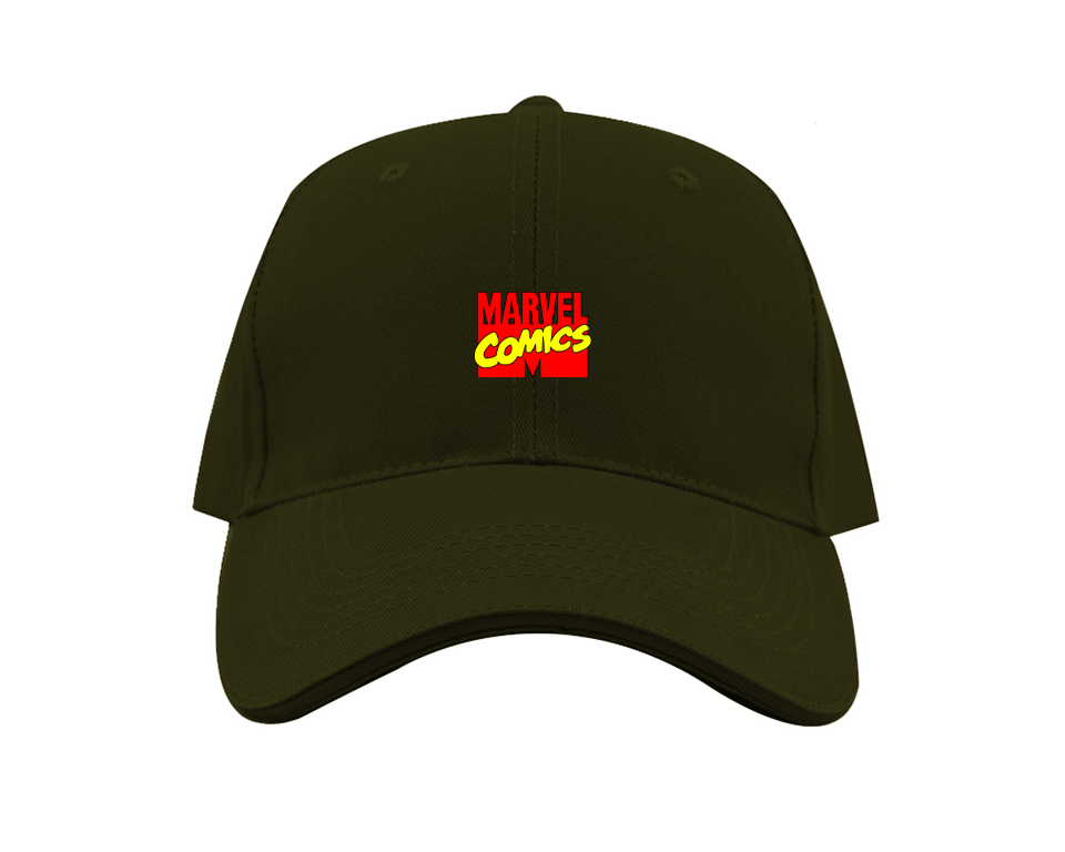 Marvel Comics Logo Dad Baseball Cap Hat