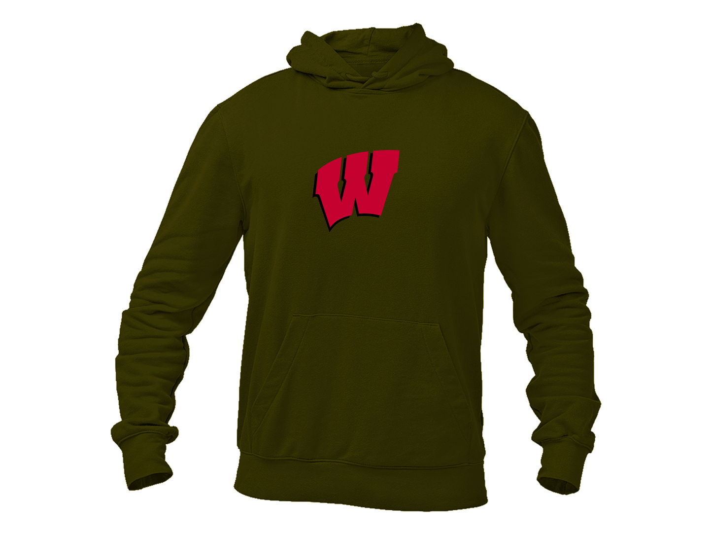 Men's Wisconsin Badgers Gildan Heavy Blend Hooded Sweatshirt
