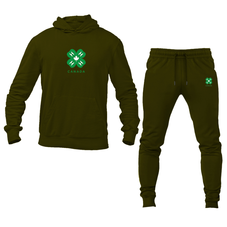Men's 4H Canada Logo Hoodie Joggers Set