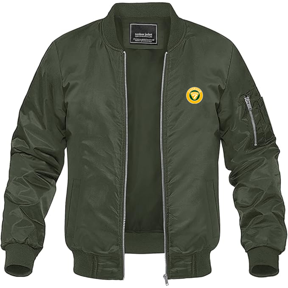 Men's Caterham Logo Lightweight Bomber Jacket Windbreaker Softshell Varsity Jacket Coat
