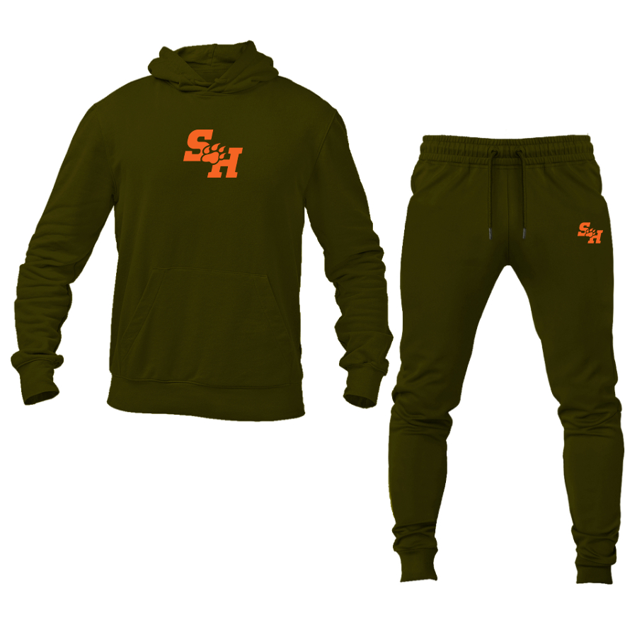 Men's Sam Houston State Bearkats Logo Hoodie Joggers Set