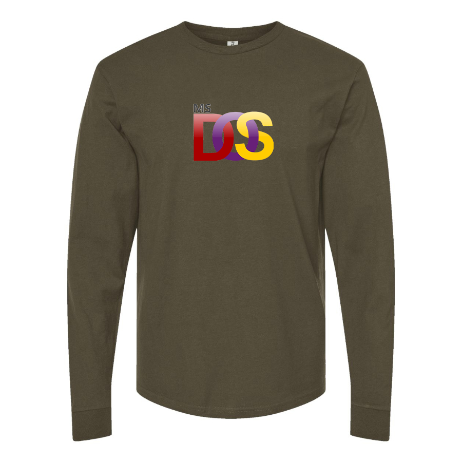 Men's MS DOS Logo Long Sleeve T-Shirt