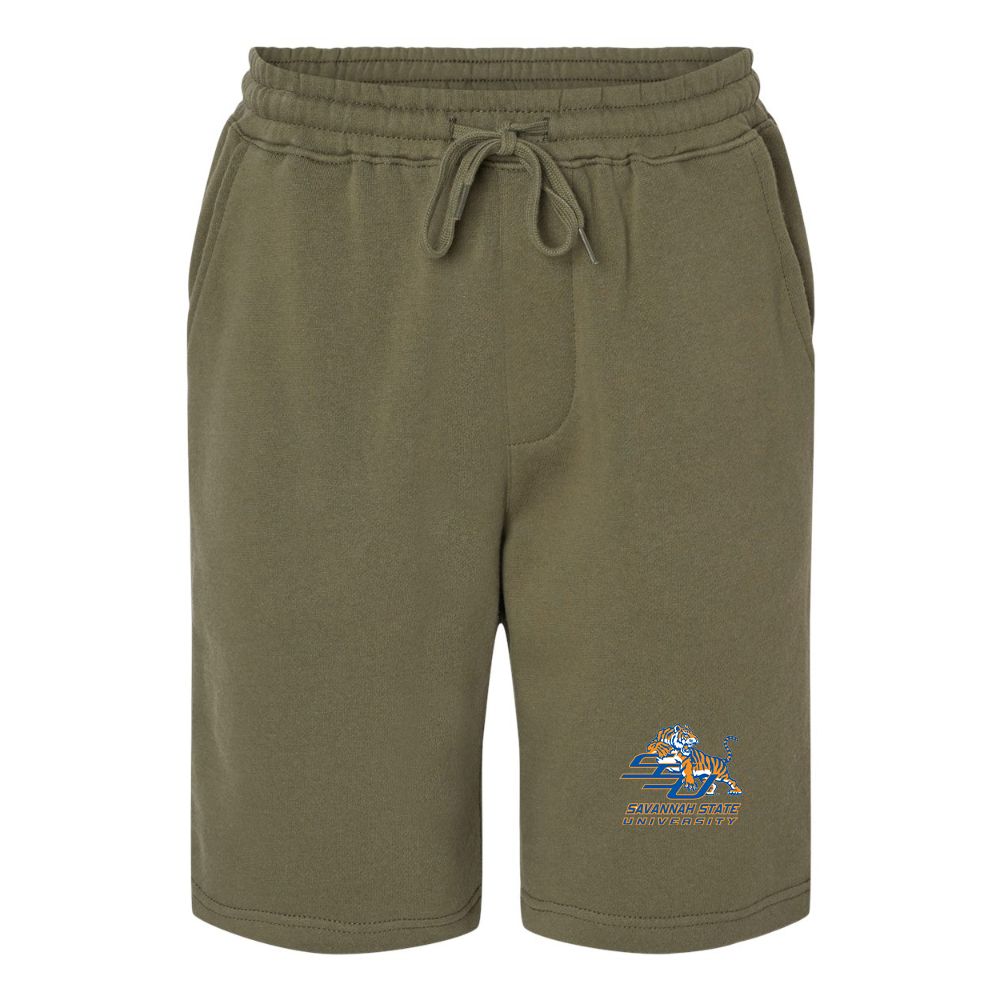 Men's Savannah State Tigers Logo Independent Trading Co Midweight Fleece Shorts