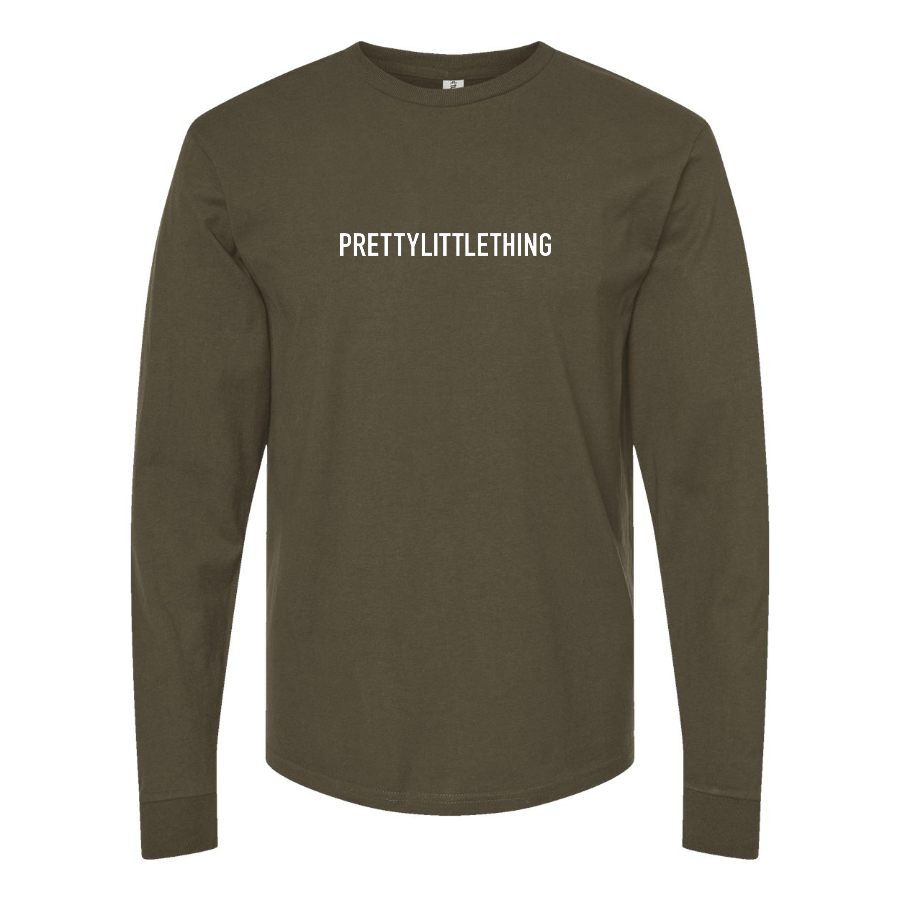 Men's Pretty Little Thing Logo Long Sleeve T-Shirt