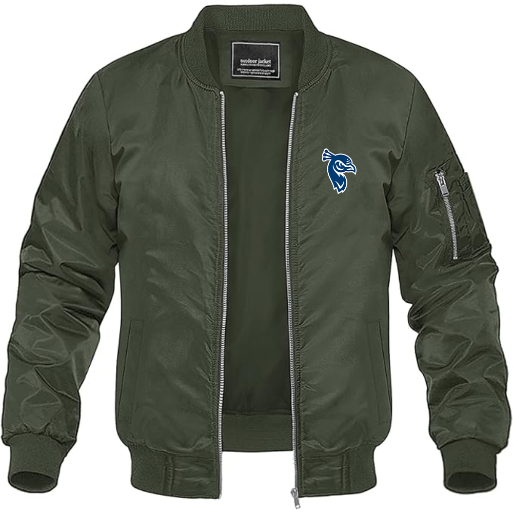Men's Saint Peters Peacocks Logo Lightweight Bomber Jacket Windbreaker Softshell Varsity Jacket Coat