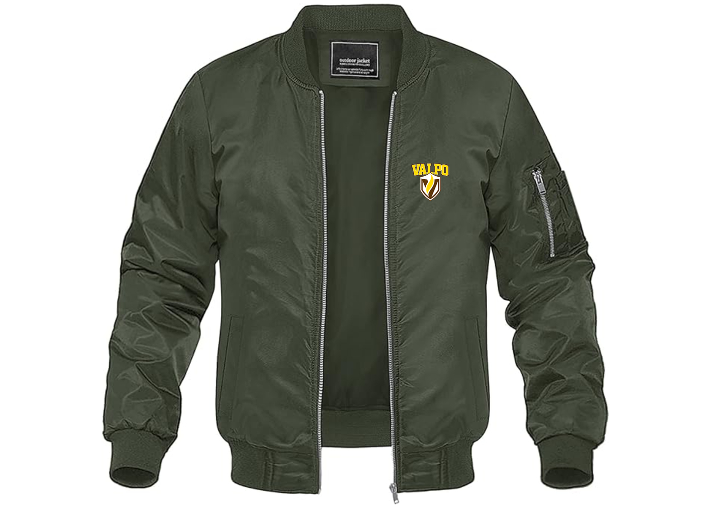 Men's Valparaiso Crusaders Lightweight Bomber Jacket Windbreaker Softshell Varsity Jacket Coat