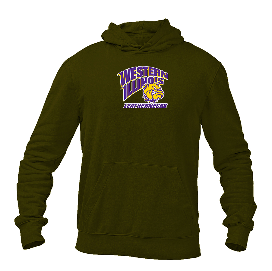 Men's Western Illinois Leathernecks Gildan Heavy Blend Hooded Sweatshirt