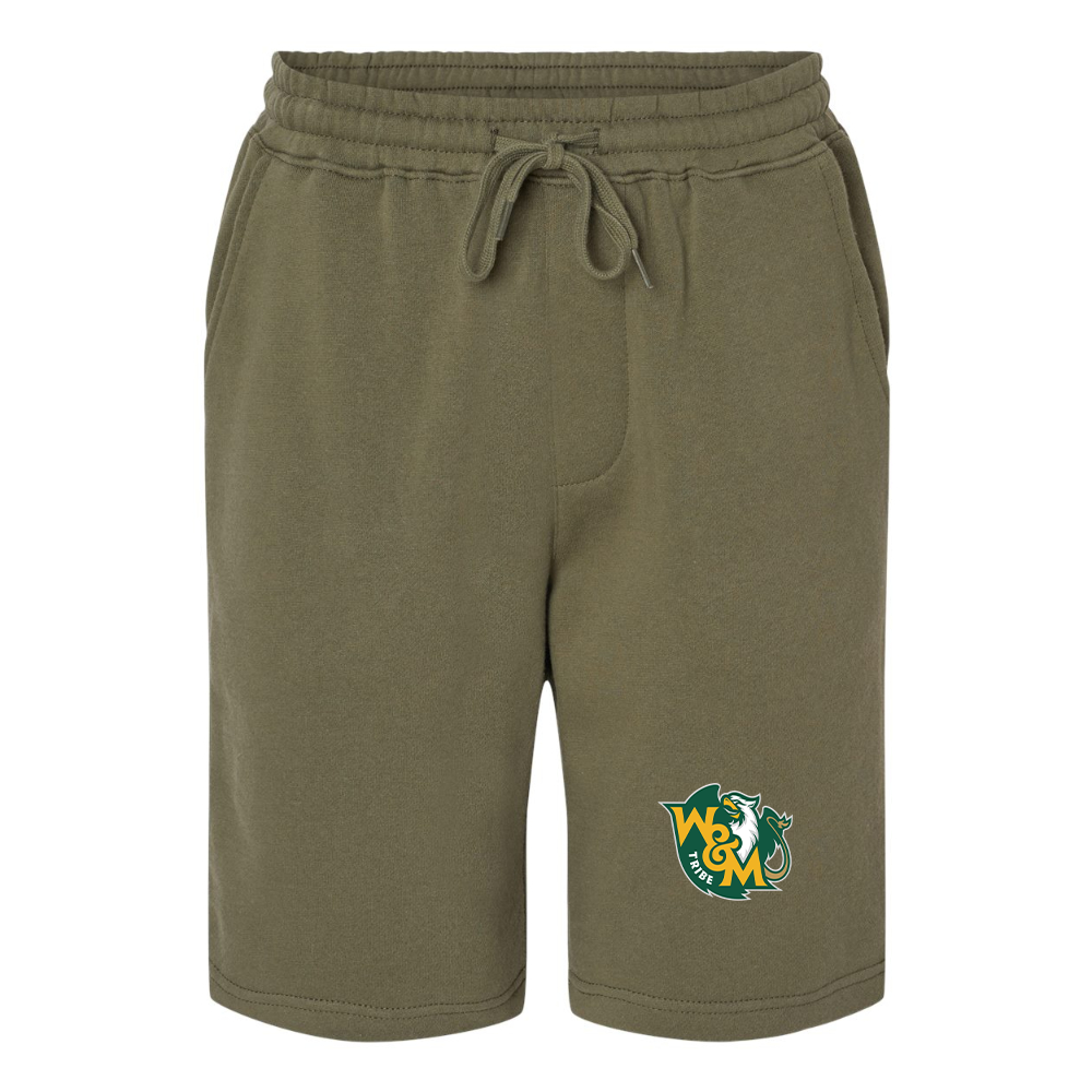 Men's William and Mary Tribe Independent Trading Co Midweight Fleece Shorts