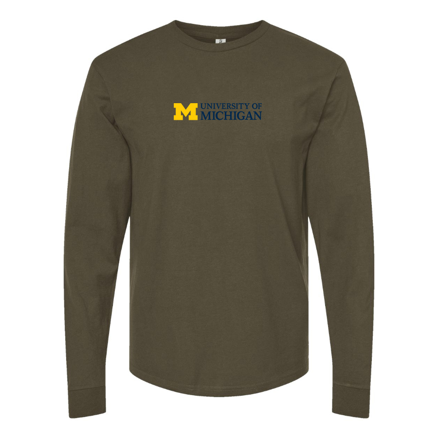 Men's University of Michigan Logo Long Sleeve T-Shirt