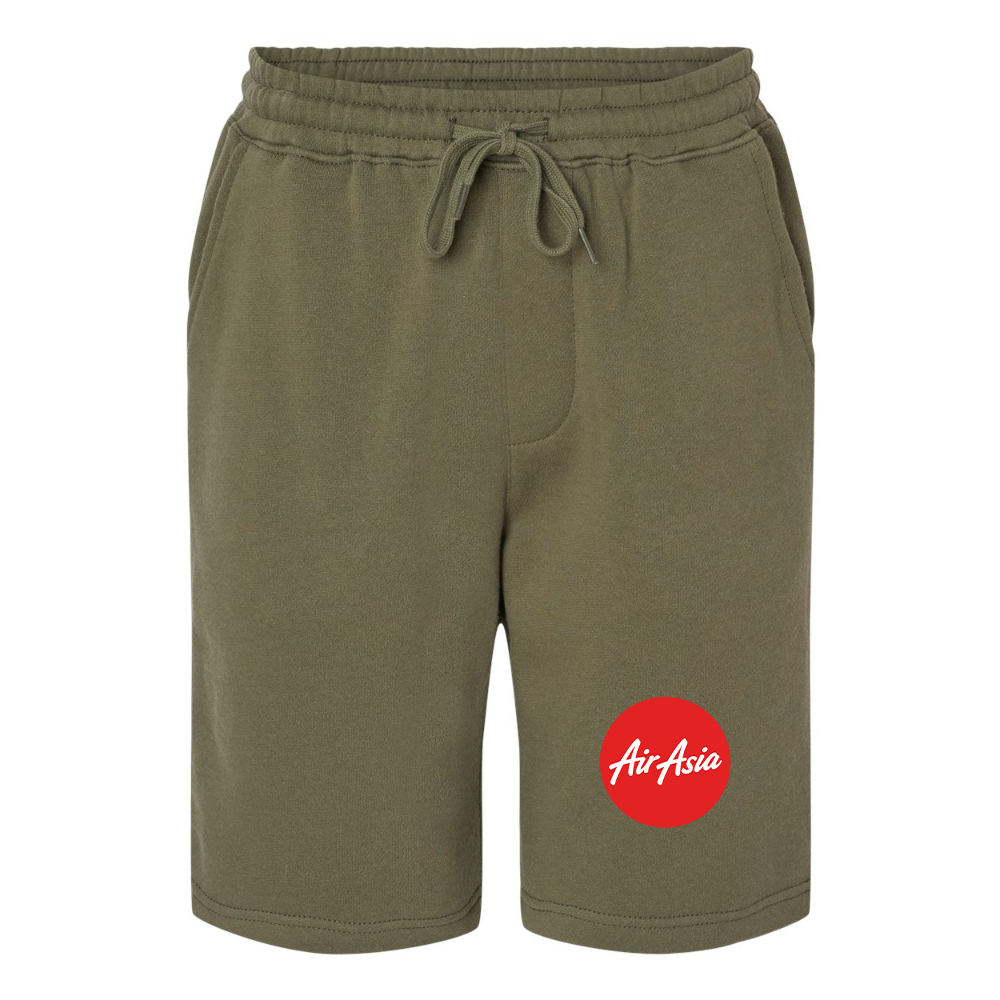 Men's Air Asia Logo Independent Trading Co Midweight Fleece Shorts