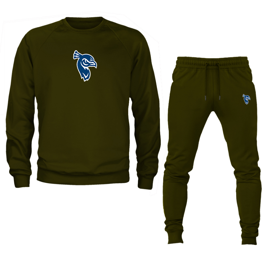 Men's Saint Peters Peacocks Logo Crewneck Sweatshirt Joggers Suit