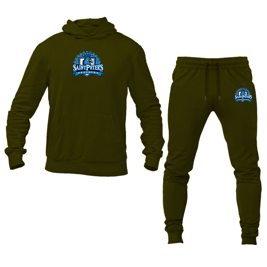 Men's Saint Peters Peacocks Logo Hoodie Joggers Set