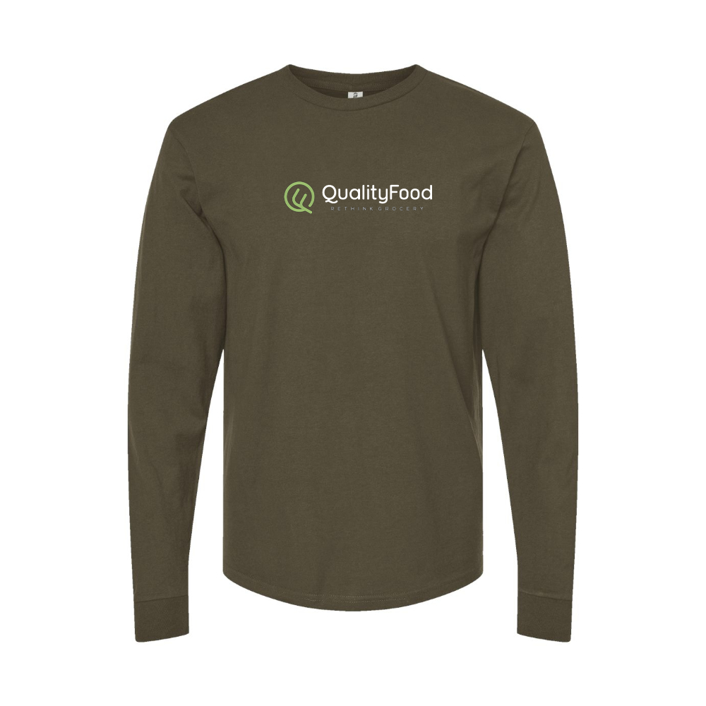 Men's Quality Food Logo Long Sleeve T-Shirt