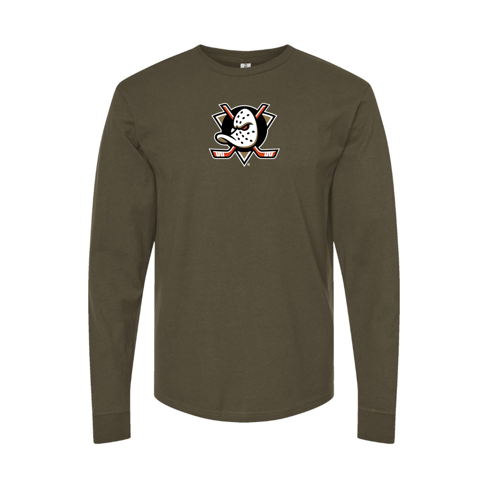 Men's Anaheim Ducks Logo Long Sleeve T-Shirt