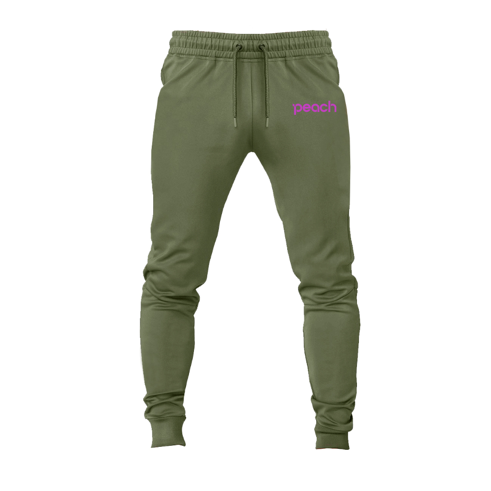 Men's Peach Aviation Logo Joggers Sweatpants
