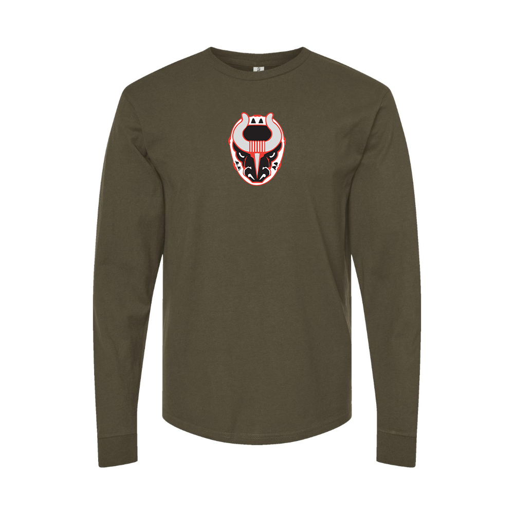 Men's Birmingham Bulls Logo Long Sleeve T-Shirt