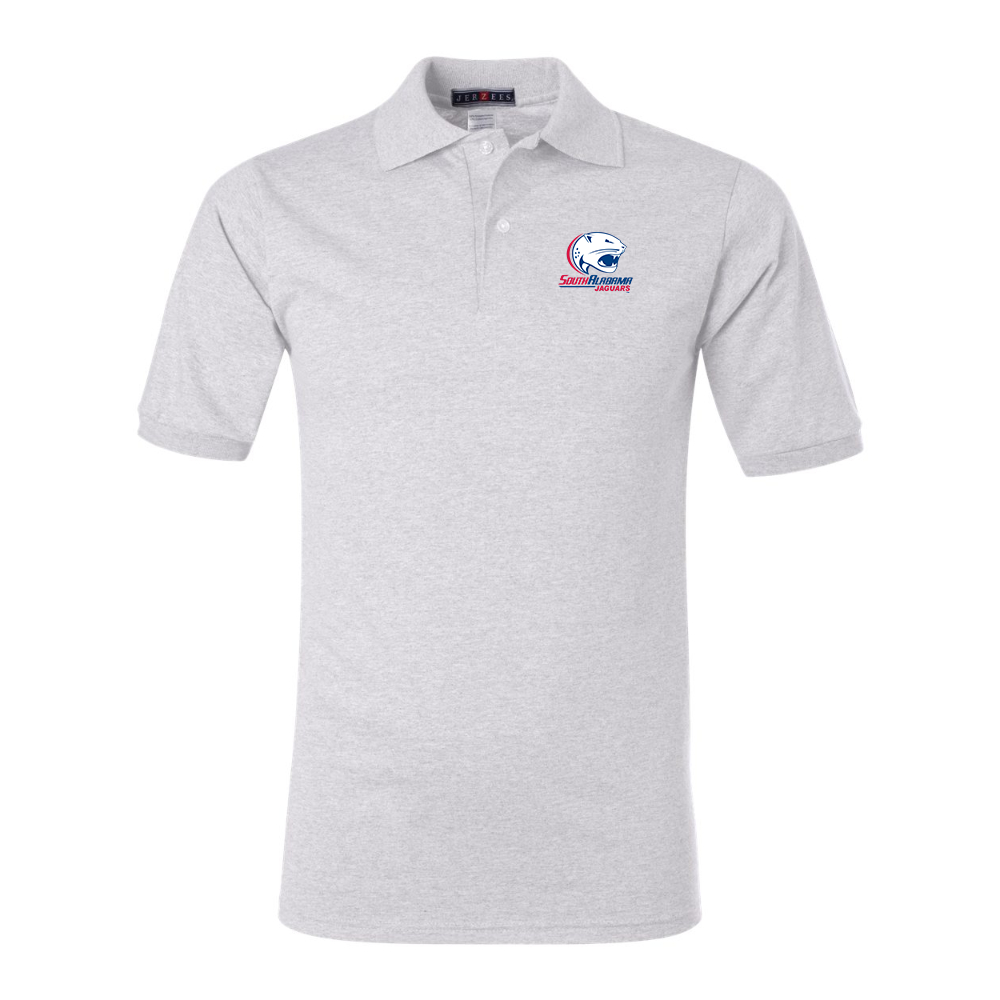 Men's South Alabama Jaguars Logo JERZEES SpotShield polo