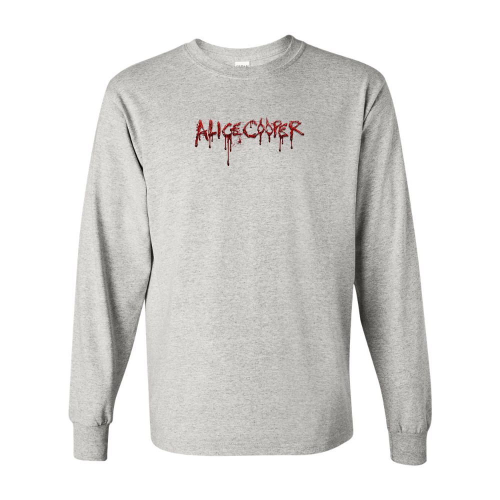 Men's Alice Cooper Logo Gildan Heavy Cotton Long Sleeve T-Shirt
