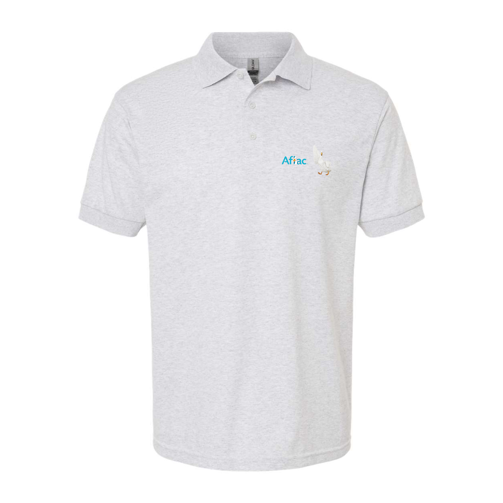 Men's Aflac Logo and Duck Gildan Dry Blend Jersey Polo