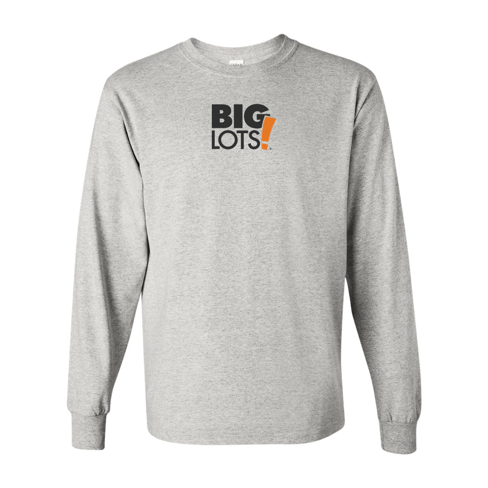 Men's Big Lots Logo Gildan Heavy Cotton Long Sleeve T-Shirt