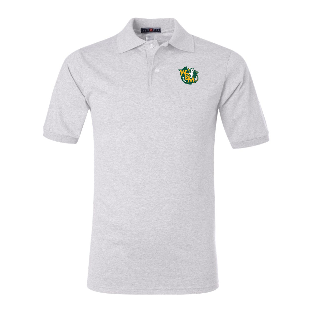 Men's William and Mary Tribe JERZEES SpotShield polo