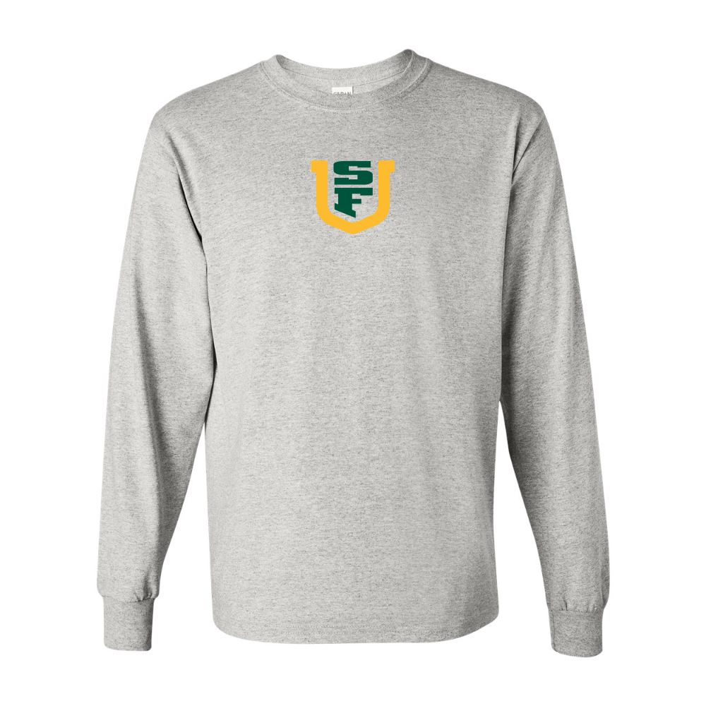 Men's San Francisco Dons Logo Gildan Heavy Cotton Long Sleeve T-Shirt