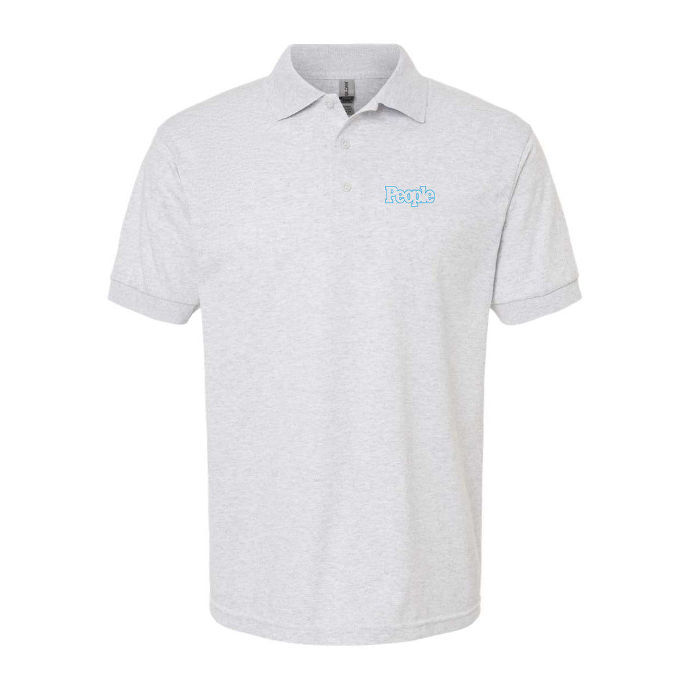 Men's People Magazine Logo Gildan Dry Blend Jersey Polo