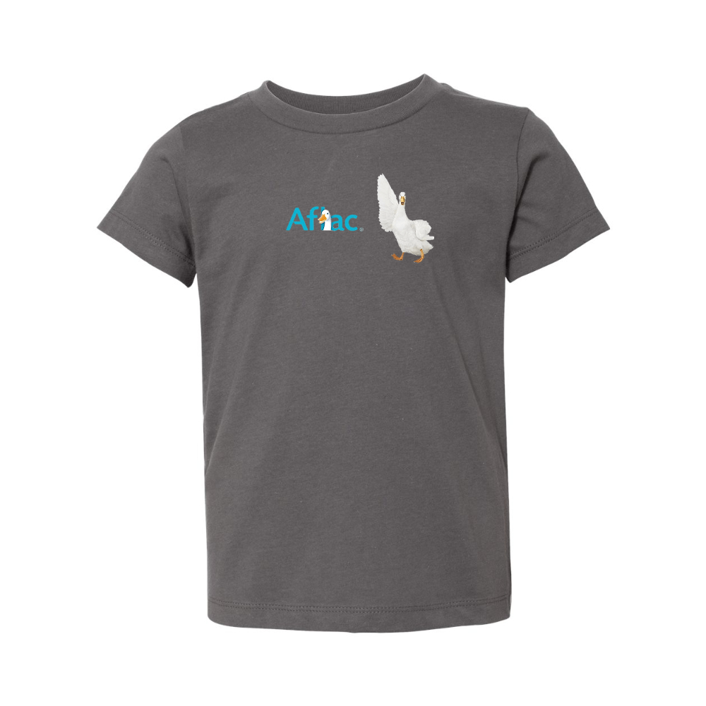 Aflac Logo and Duck BELLA CANVAS Toddler Jersey Tee