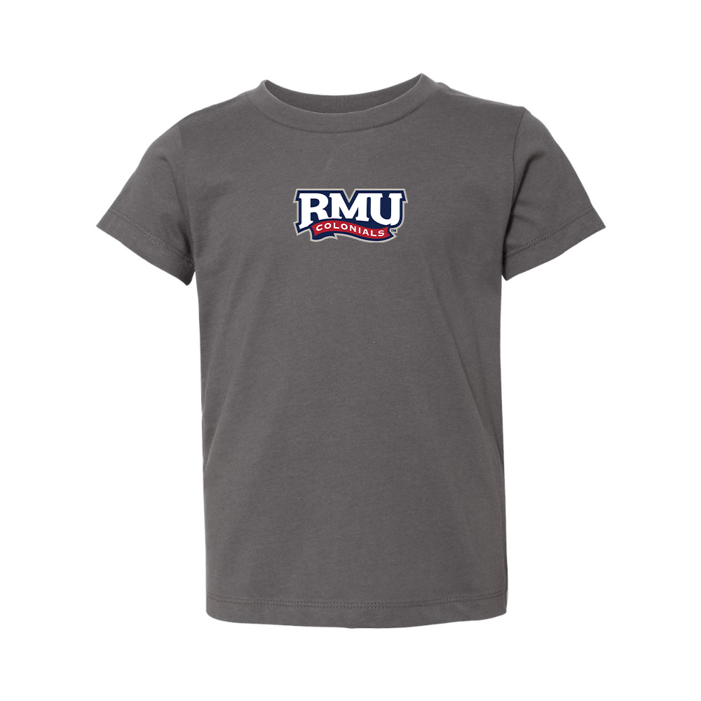 Robert Morris Colonials Logo BELLA CANVAS Toddler Jersey Tee