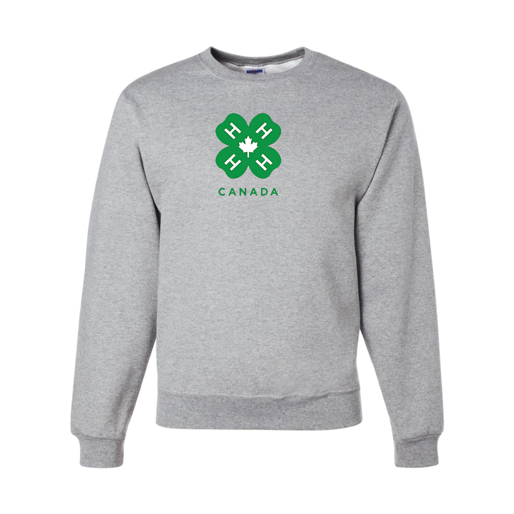 Men's 4H Canada Logo JERZEES NuBlend Crewneck Sweatshirt
