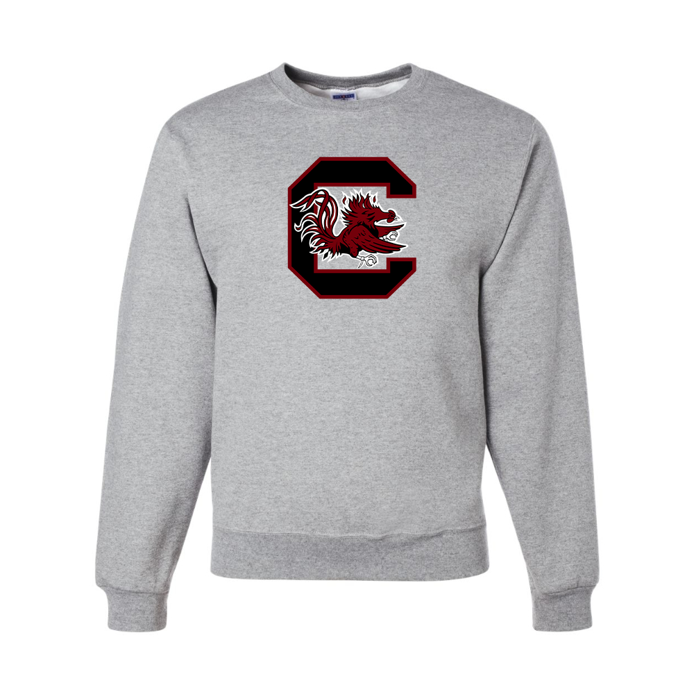 Men's South Carolina Gamecocks Logo JERZEES NuBlend Crewneck Sweatshirt