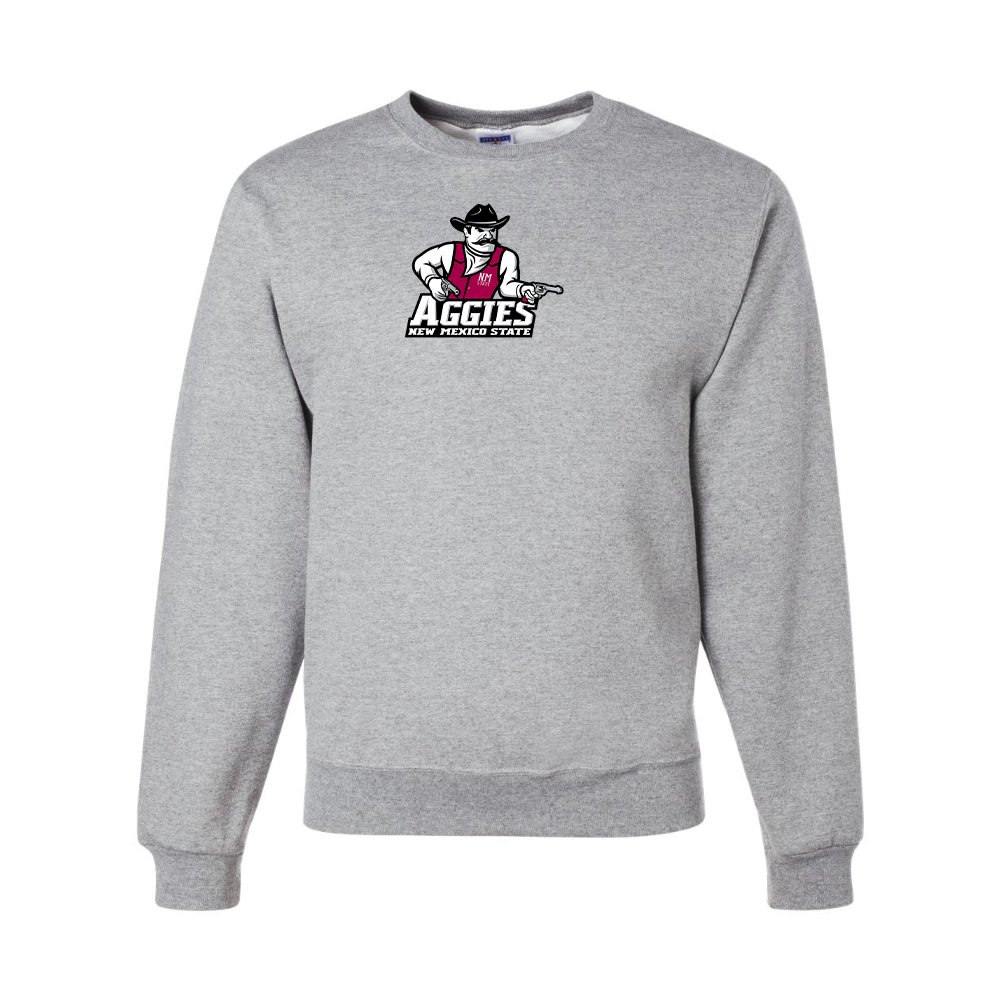 Men's Aggies New Mexico State Logo JERZEES NuBlend Crewneck Sweatshirt