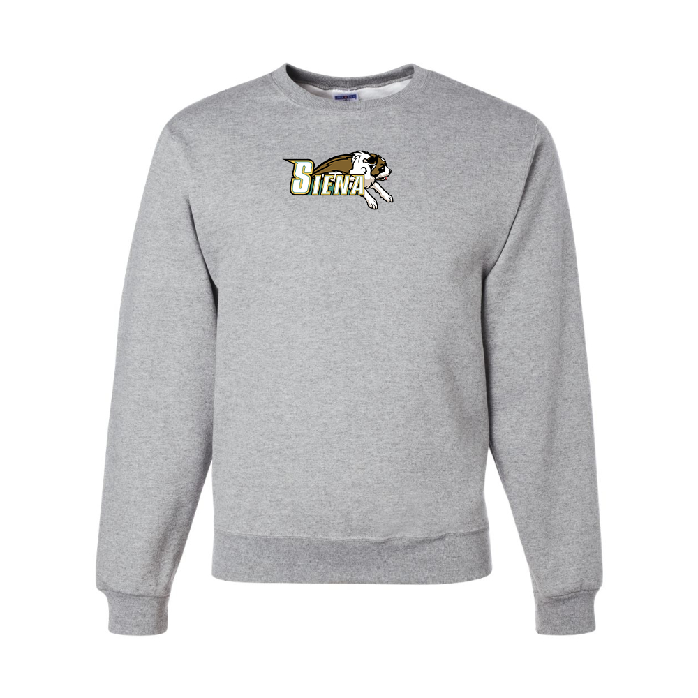 Men's Siena Saints Logo JERZEES NuBlend Crewneck Sweatshirt