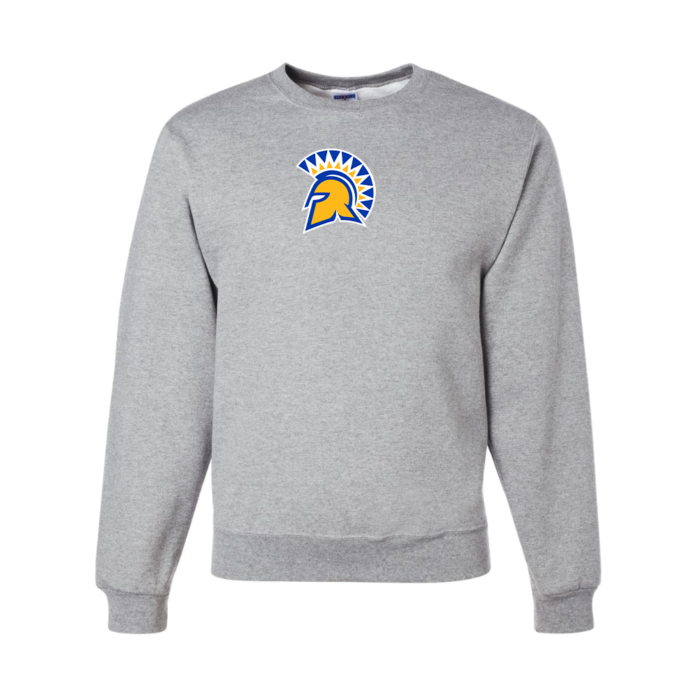 Men's San Jose State Spartans Logo JERZEES NuBlend Crewneck Sweatshirt