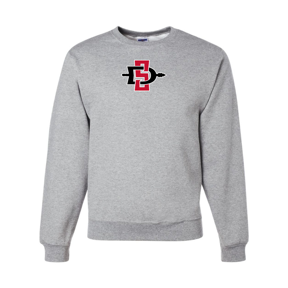 Men's San Diego State Aztecs Logo JERZEES NuBlend Crewneck Sweatshirt