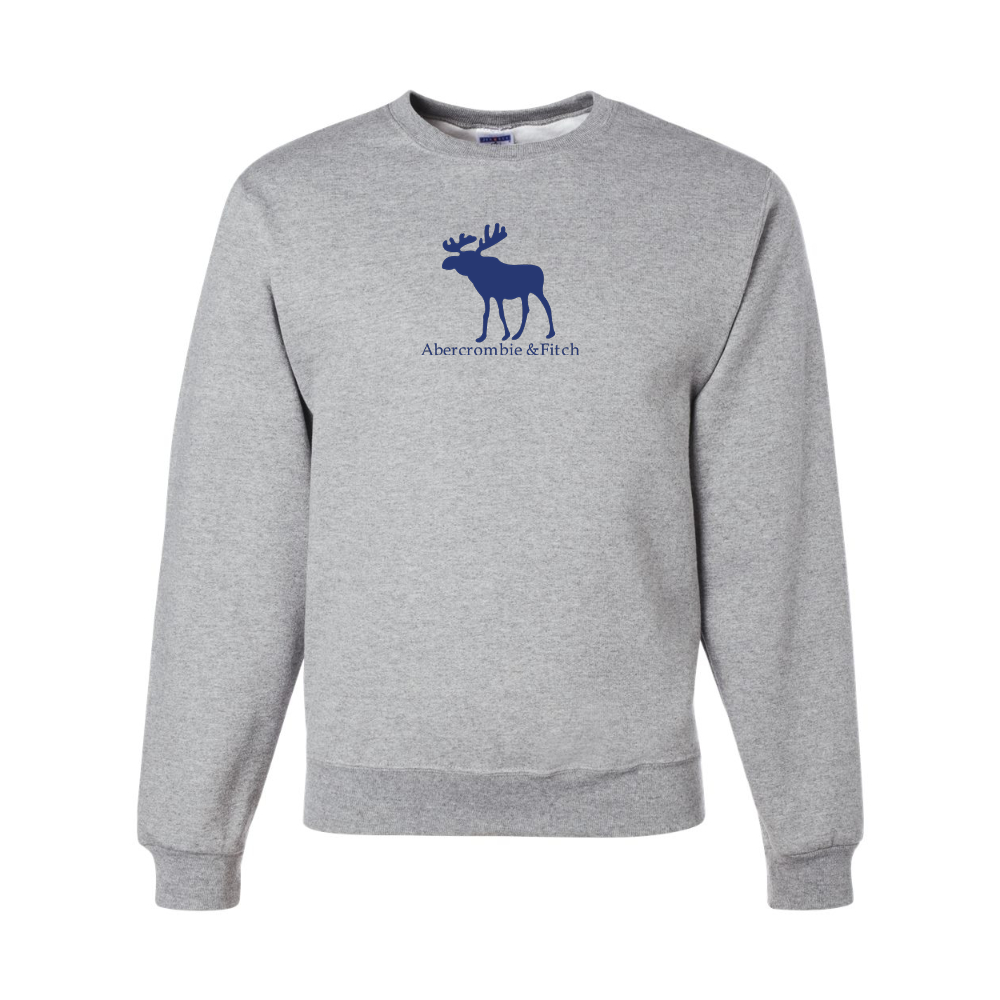 Men's Abercrombie & Fitch Moose Logo JERZEES NuBlend Crewneck Sweatshirt