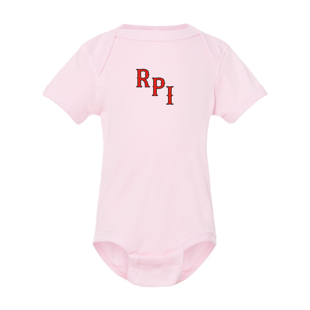 RPI Engineers Logo Rabbit Skins Infant Baby Rib Bodysuit
