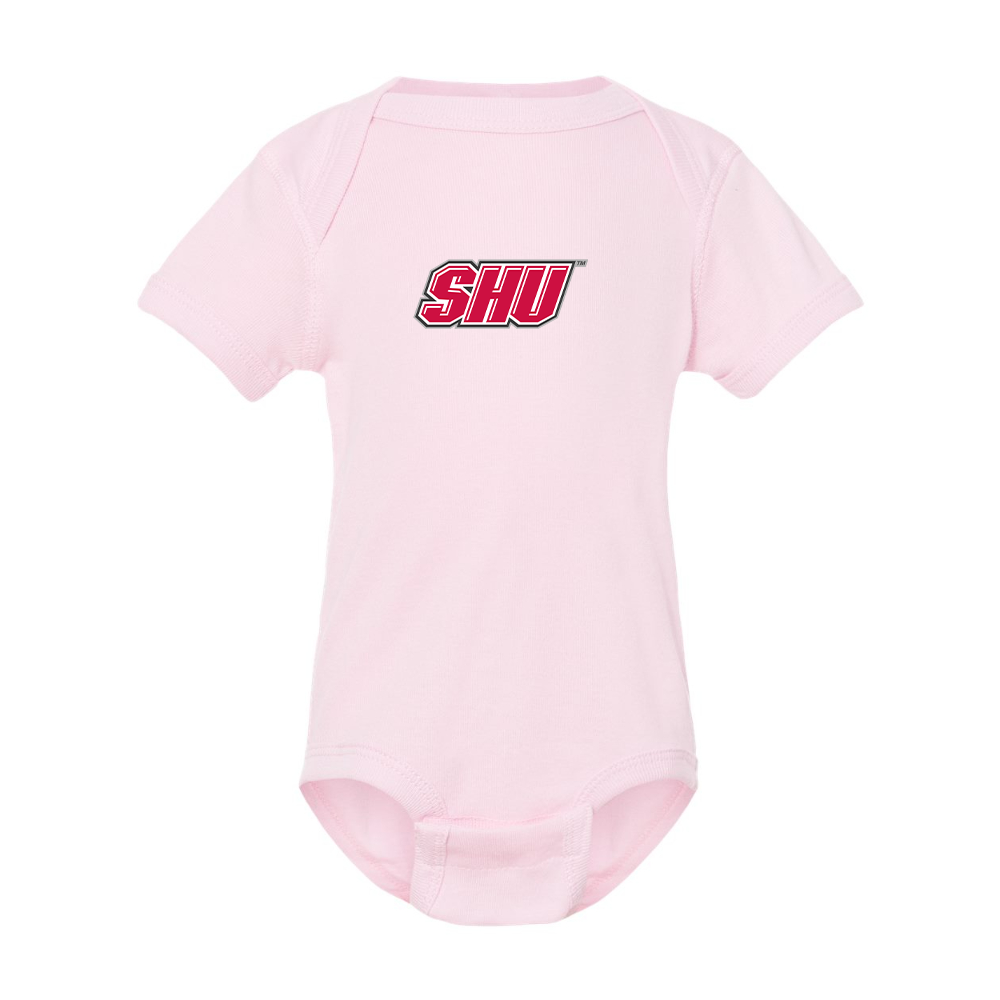 Sacred Heart Pioneers Logo Rabbit Skins Infant Baby Rib Bodysuit