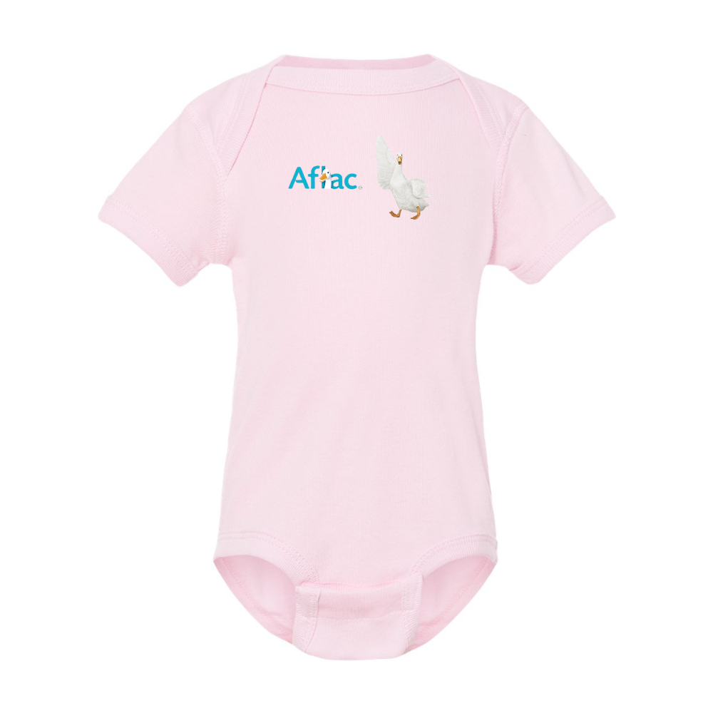 Aflac Logo and Duck Rabbit Skins Infant Baby Rib Bodysuit