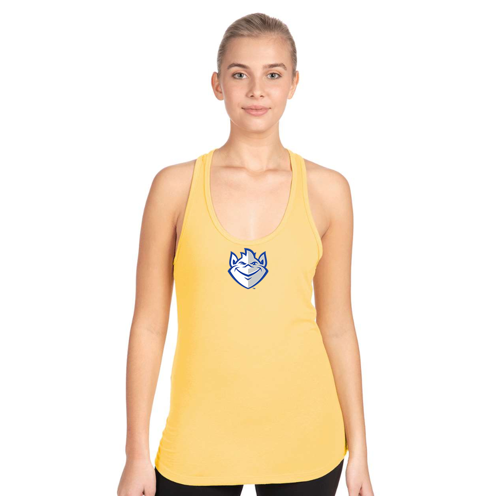 Women's Saint Louis Billikens Logo Next Level Ideal Racerback Tank