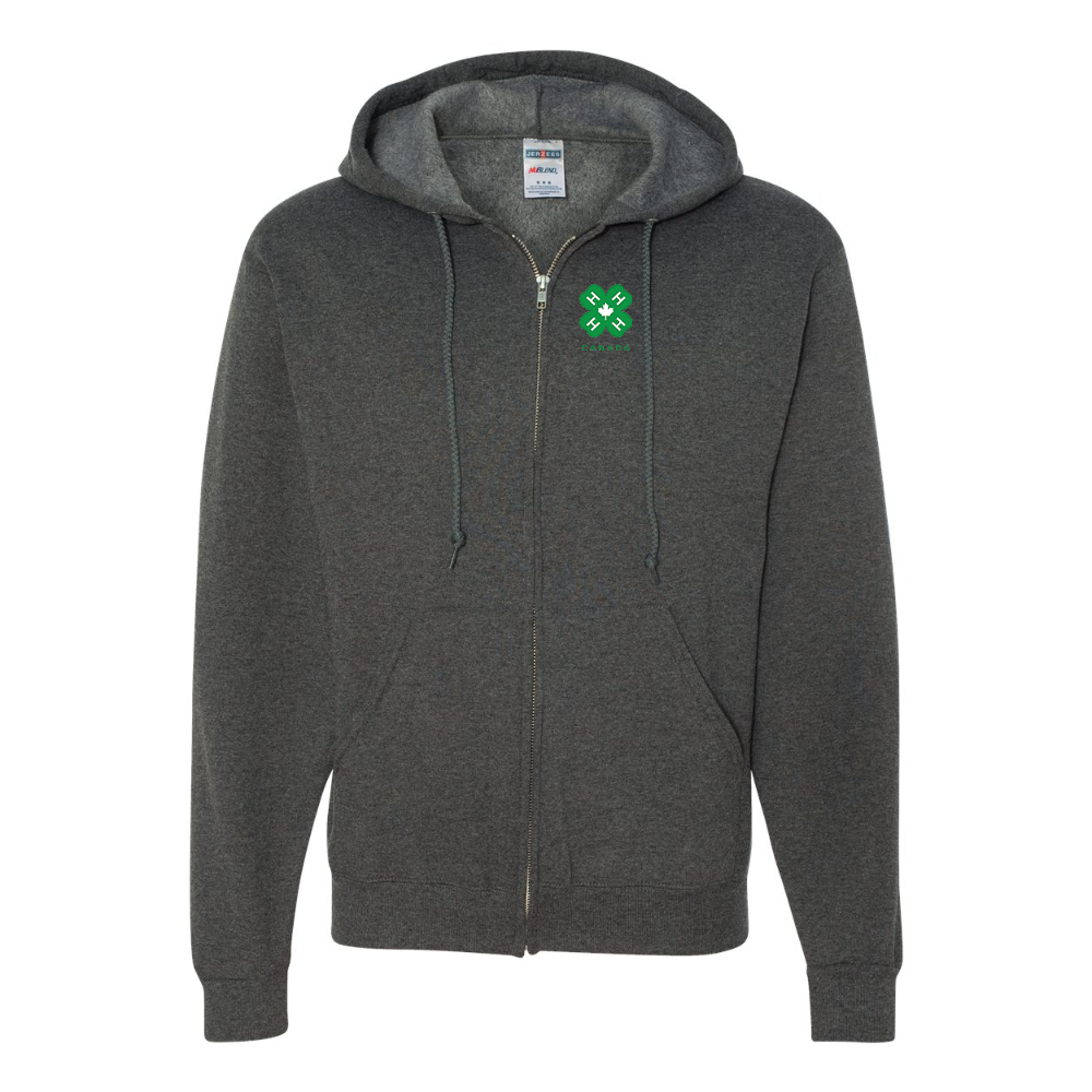 Men's 4H Canada Logo JERZEES NuBlend Full-Zip Hooded Sweatshirt