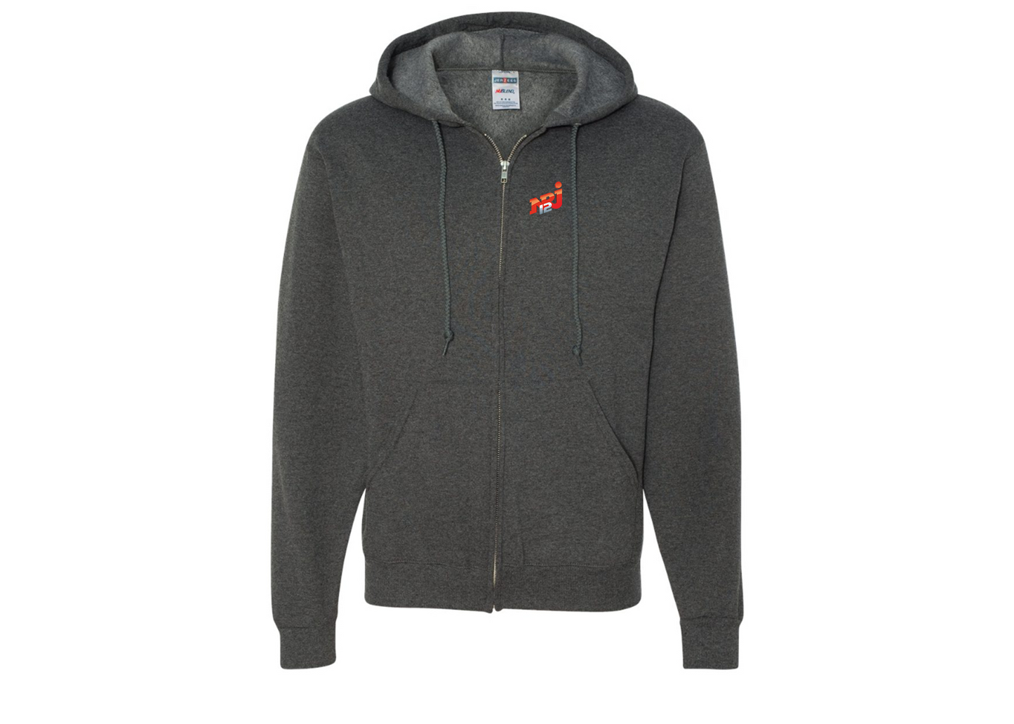 Men's NRJ 12 Logo JERZEES NuBlend Full-Zip Hooded Sweatshirt