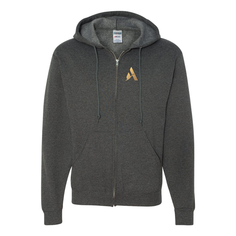 Men's Accor Golden Logo JERZEES NuBlend Full-Zip Hooded Sweatshirt