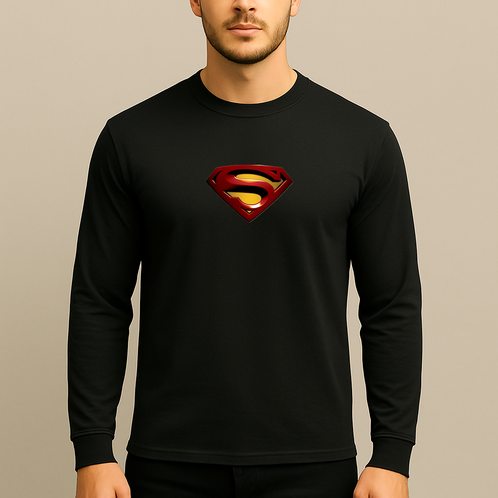 Superman Superhero Long Sleeve T-Shirt
