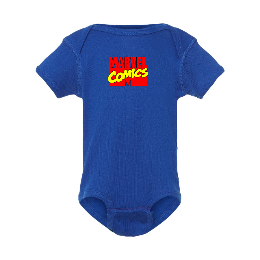 Marvel Comics Logo Baby Romper Onesie