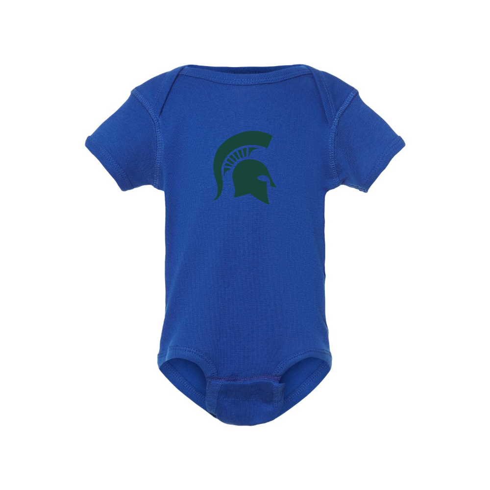Michigan State Spartans Logo Baby Romper Onesie