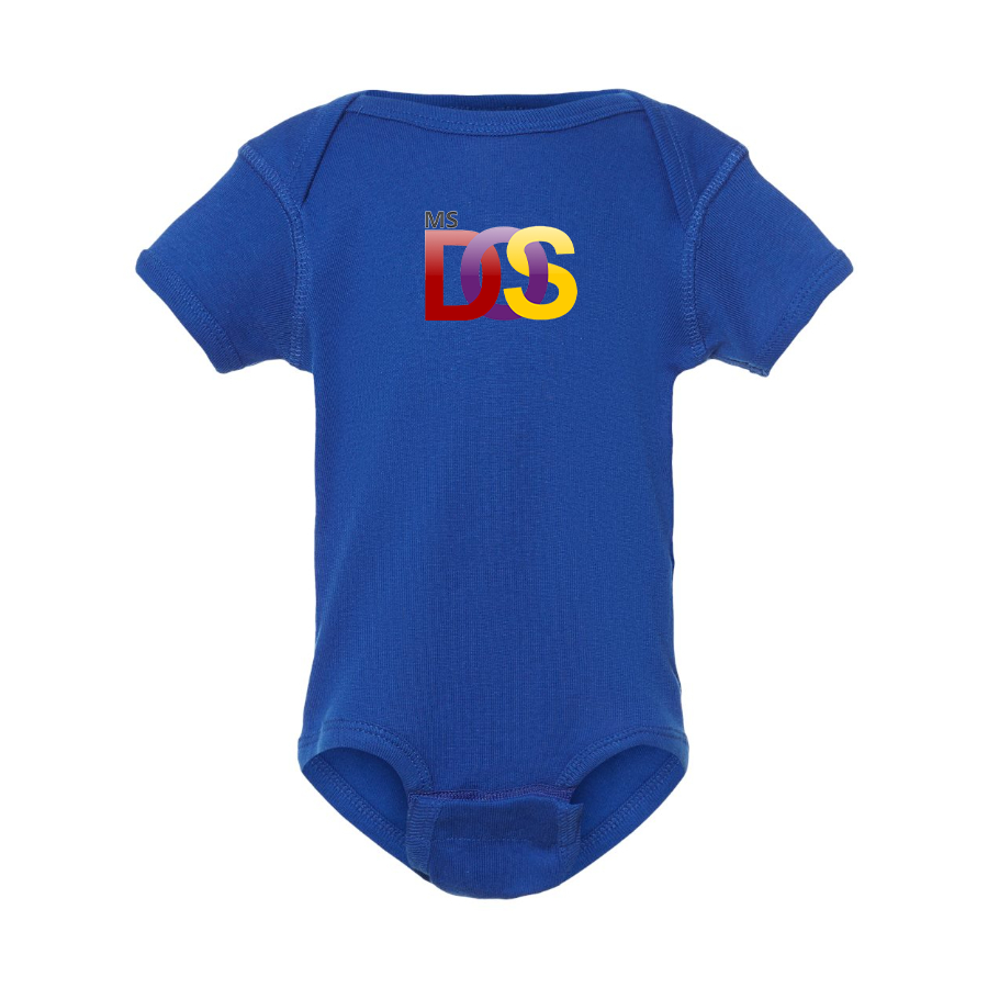 MS DOS Logo Baby Romper Onesie
