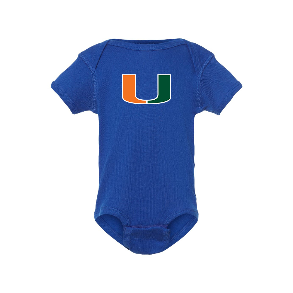 Miami Hurricanes Logo Baby Romper Onesie