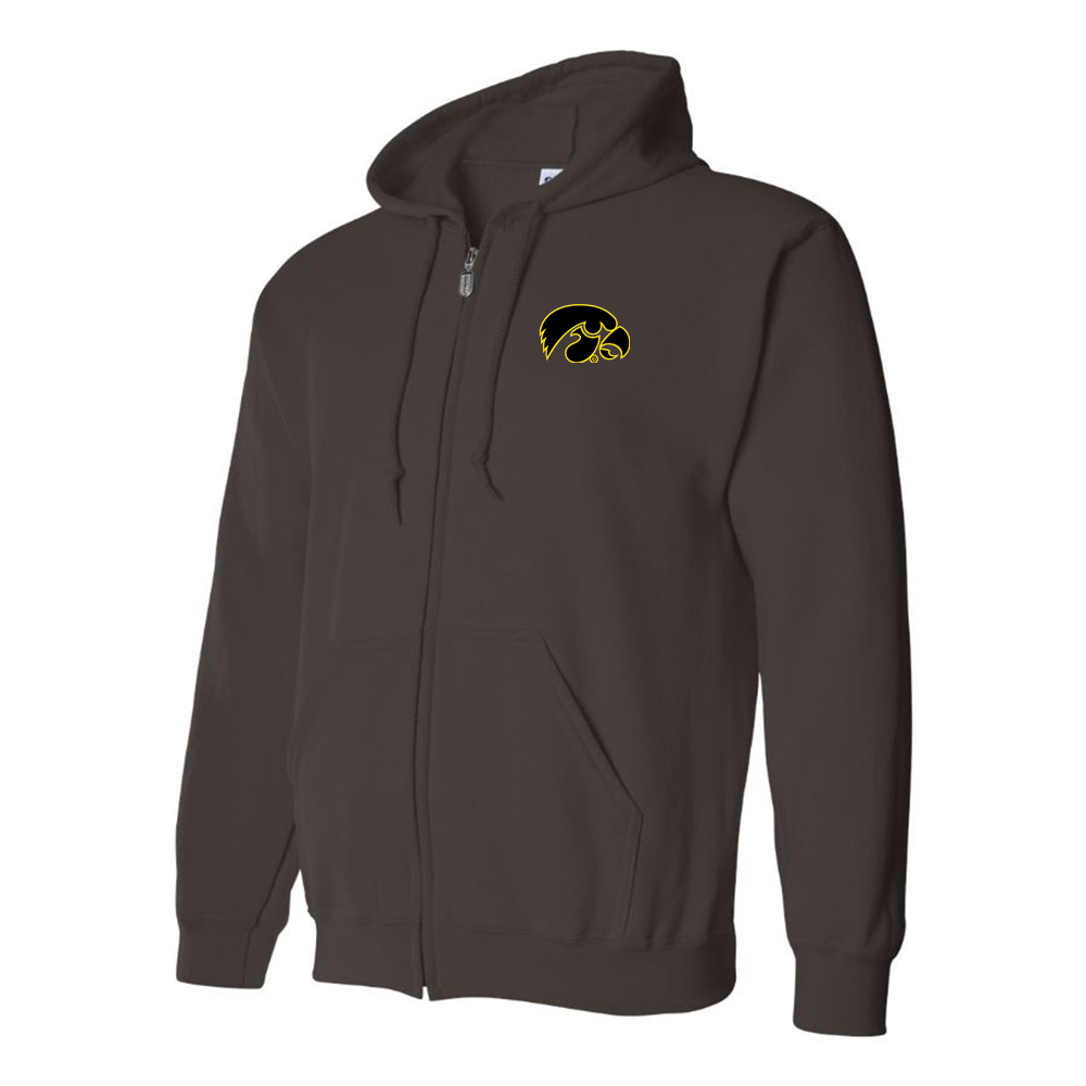 Men's Lowa Hawkeyes Logo Zipper Hoodie