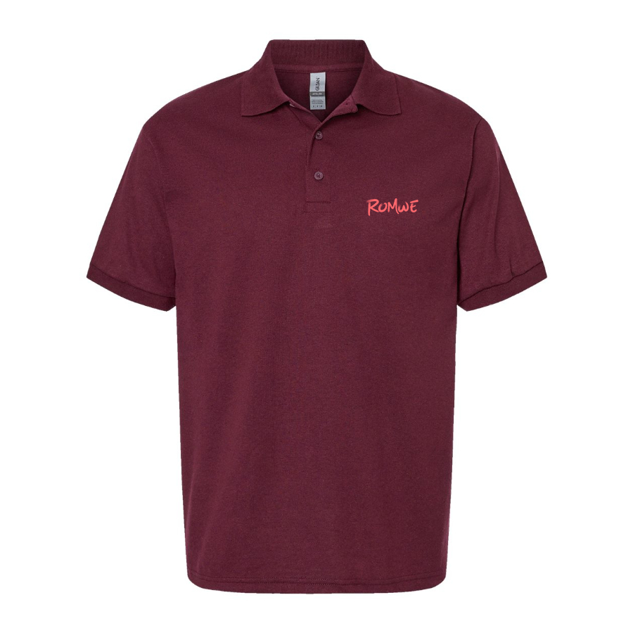 Men's Romwe Logo Dry Blend Polo